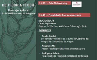 Jornada sobre fiscalidad y economía agraria, 21 noviembre