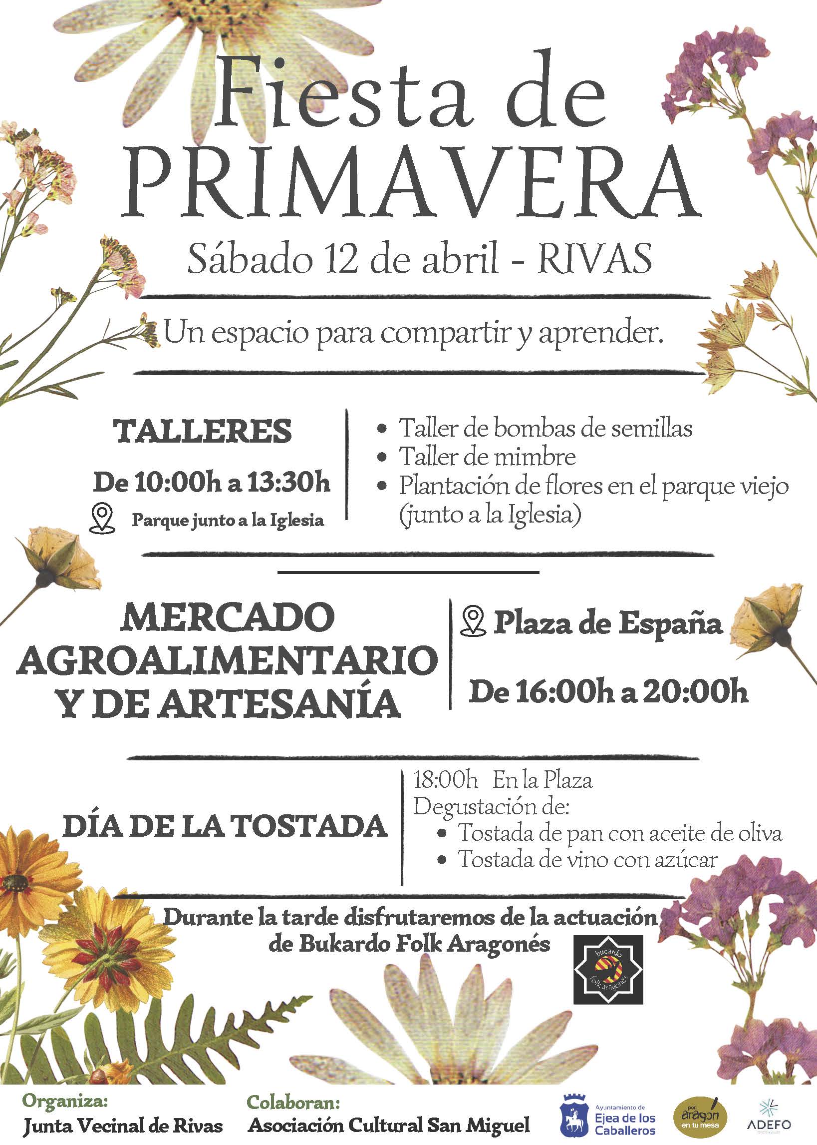 Feria de primavera en RIVAS. Sábado 12 abril