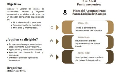 3 de Abril en Santa Eulalia del Campo. ¡Hacia una red de obradores compartidos en la provincia de Teruel!