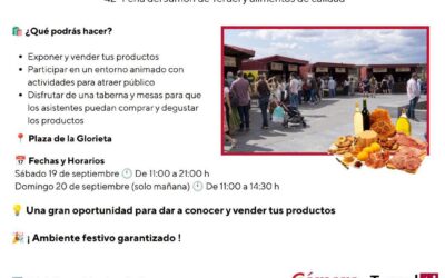 Mercado de productos agroalimentarios en la Feria del Jamón de Teruel- 19 y 20 de Septiembre
