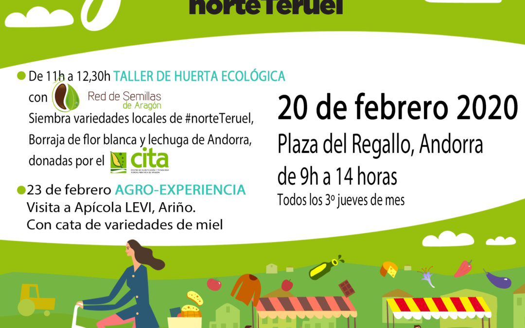Mercado Local y Agroecológico Norte Teruel jueves, 20 de febrero en Andorra