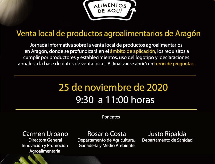 Webinar Ley de Venta Local de Productos Agroalimentarios de Aragón