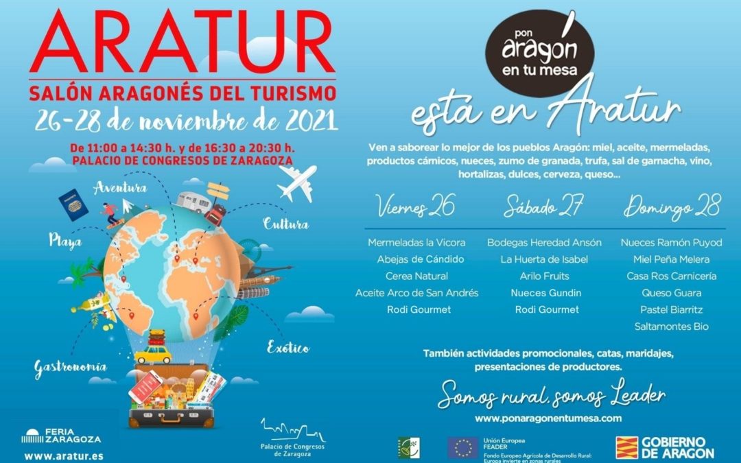Pon Aragón en tu mesa en Aratur este fin de semana, 26 a 28 de Noviembre.