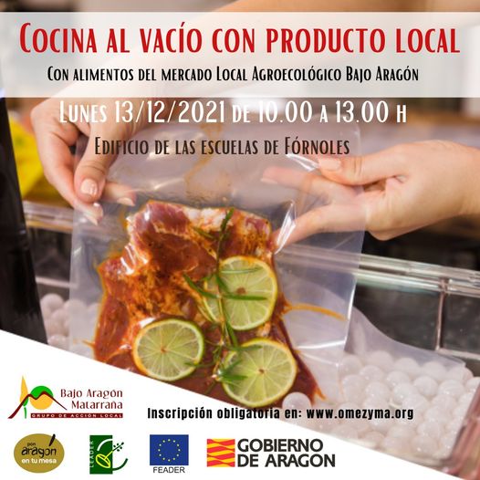 Cocina al Vacío con Producto Local en Fórnoles, 13 de Diciembre.