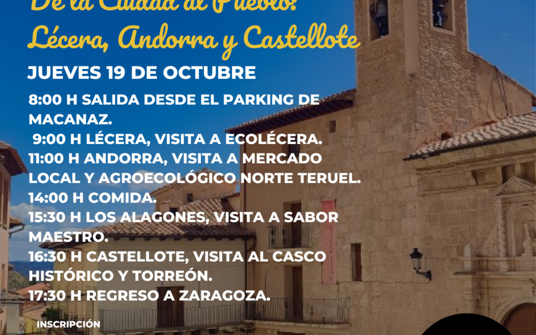 De la ciudad al pueblo Lécera, Andorra y Castellote, 19 Octubre