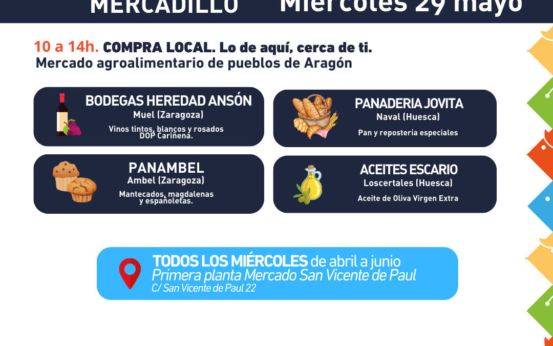 Mercado de San Vicente de Paul 29 de Mayo, lo de aquí cerca de ti