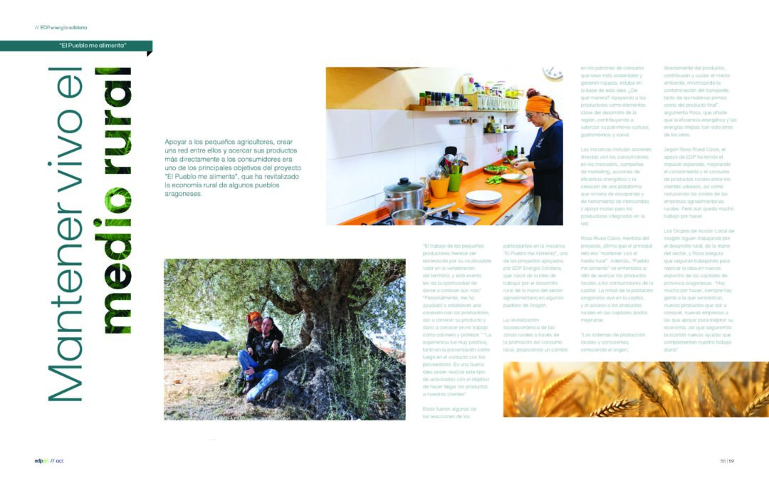 «El pueblo me alimenta» en la revista de EDP España