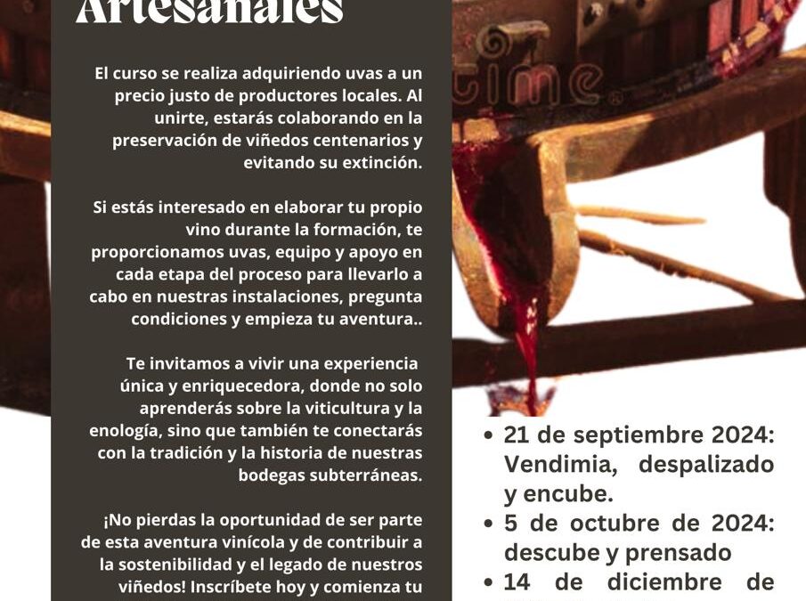 II Curso de Elaboración de Vinos Artesanales