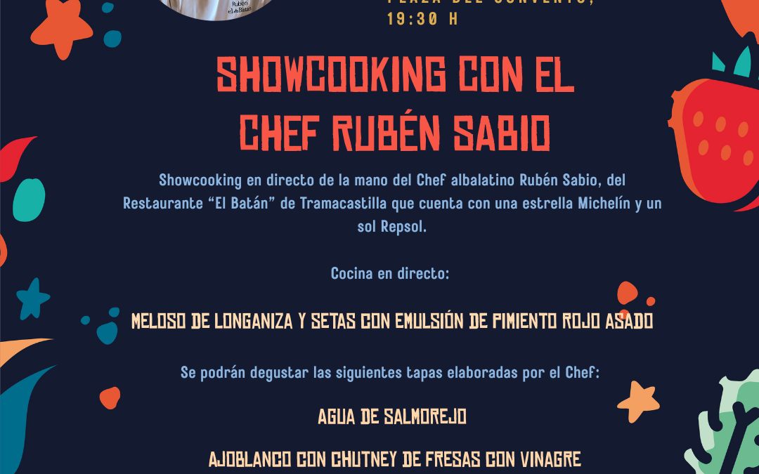 Showcooking en directo con el Chef Rubén Sabio