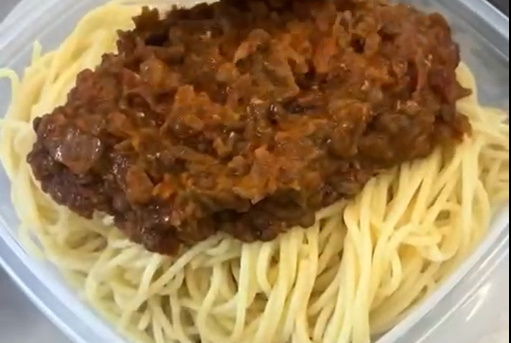 Espaguetis con boloñesa de lentejas de Ecolécera