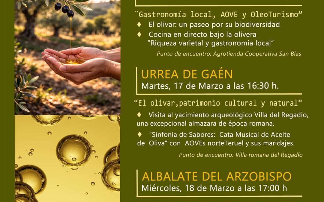 Jornadas del Aceite Norte Teruel, 16, 17 y 18 de Marzo
