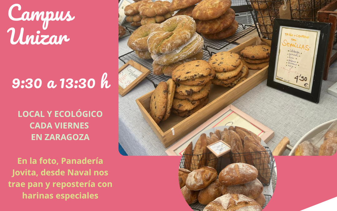 Mercado Unizar Viernes 24 abril, tu compra local y ecológica cada semana