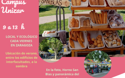 Mercado Unizar Viernes 19 de Junio, tu compa local y ecológica