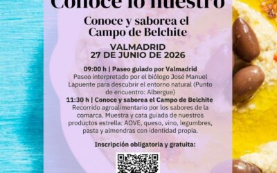 Valmadrid, 27 de Junio Conoce y Saborea el Campo de Belchite, organiza Adecobel