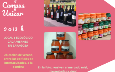 Mercado Unizar Viernes 4 septiembre, comenzamos el mes con más productos