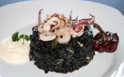 Arroz negro con  Ali – oli